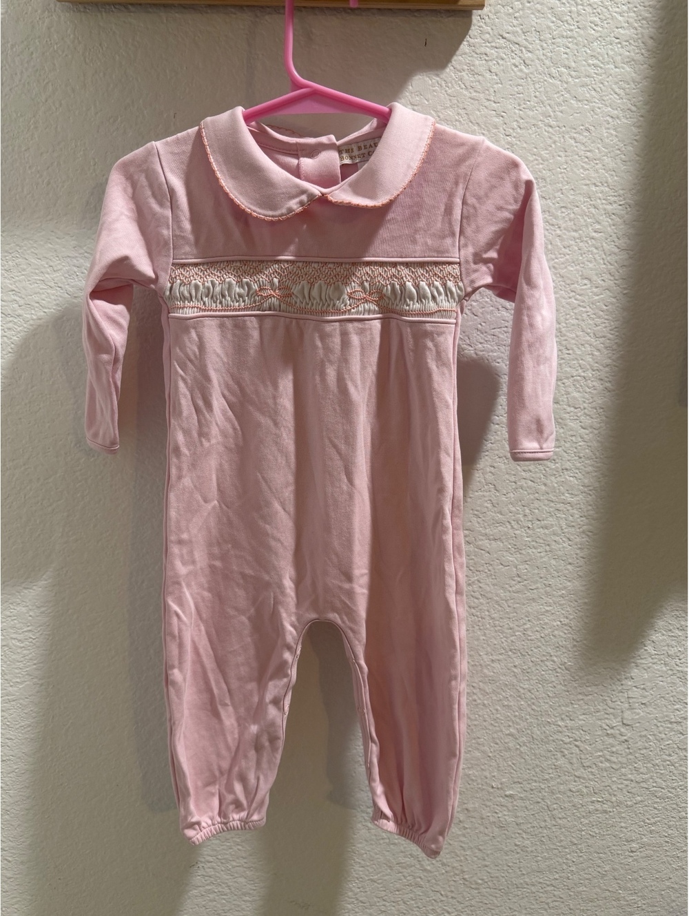 The Beaufort Bonnet Company smocked bow jumper